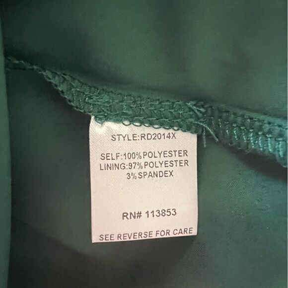 Sugarlips Plus Open Back Satin Maxi Dress- Size 3X - Picture 8 of 8